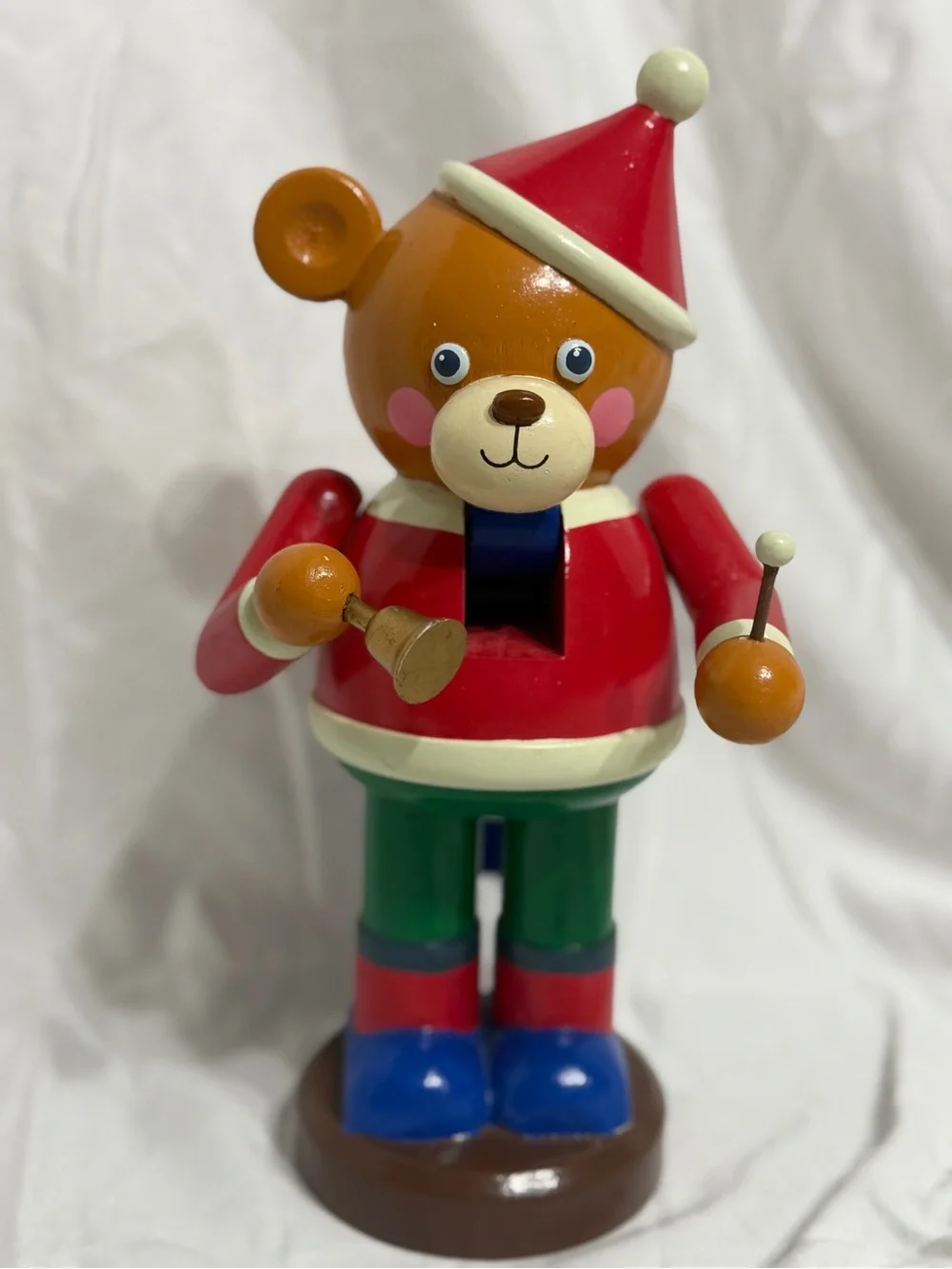 Vintage 1993 Matrix Industries Christmas Traditions Wooden Bear Nutcracker P6